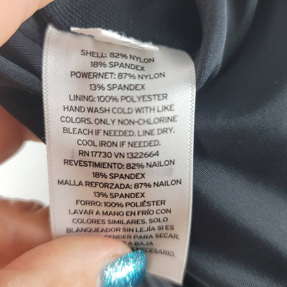 Ava & Viv Black Summer Poolside Bathing Suit Dress One Piece 26W NWOT - Picture 7 of 7